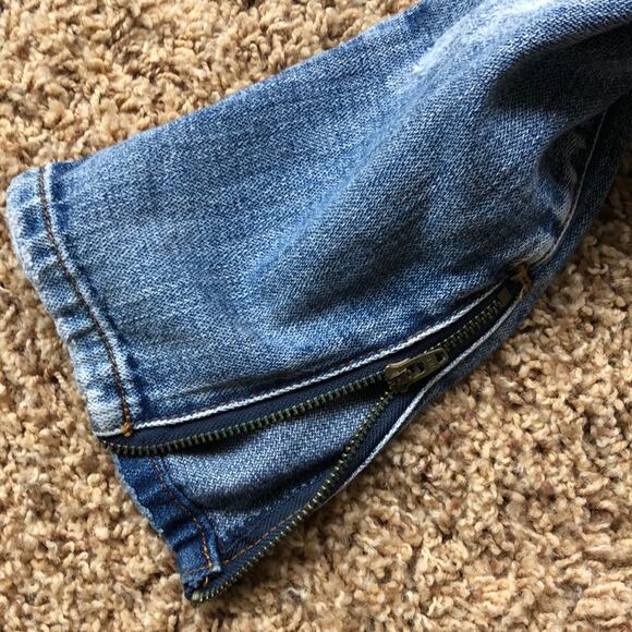 One Teaspoon Womens Medium Wash Distressed Ankle Trashed Free Birds in Cobain 25 - Picture 6 of 11